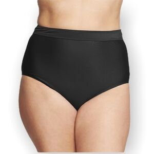 Mazu Swim NWT 24W Swimsuit Bottoms, High Waist, Black, Tummy Control, Plus Size